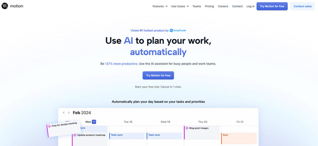 Motion AI Productivity Tool for Amazon Sellers