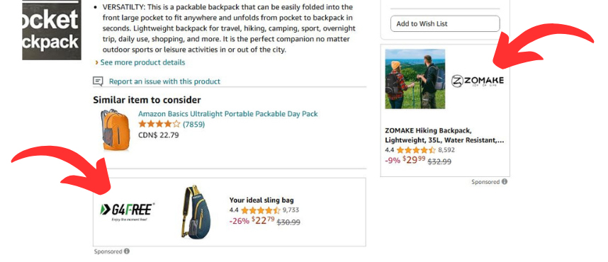 What is Amazon PPC - Display Ad Example