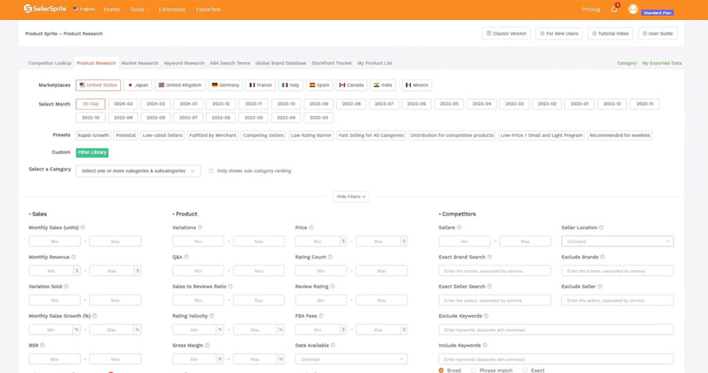 SellerSprite - Amazon Product Research Tool