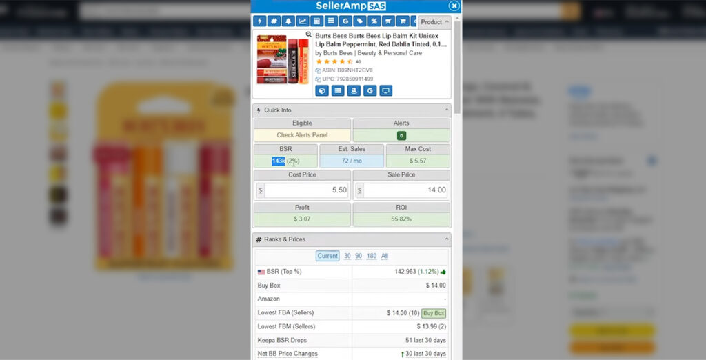 Amazon Tool for Online Arbitrage SellerAmp