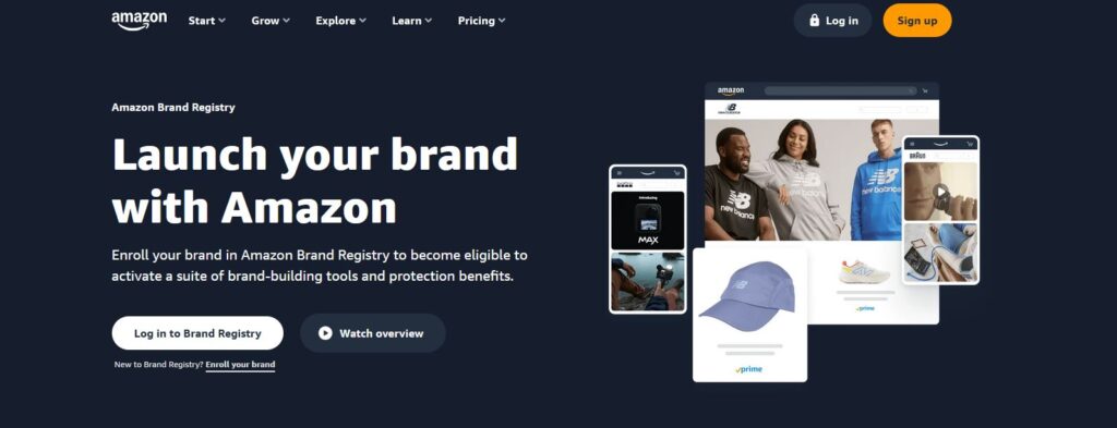 Amazon Brand Registry Homepage