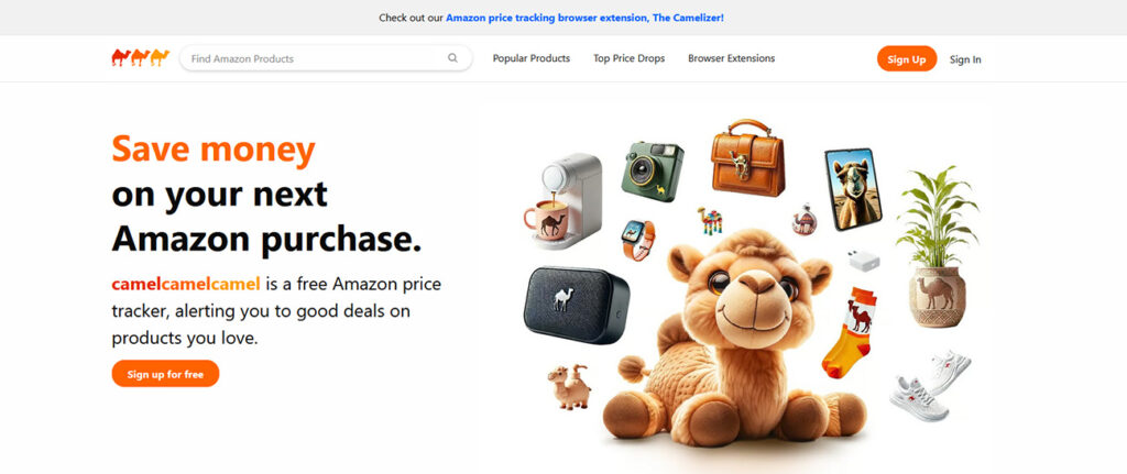Free Tools for Amazon FBA CamelCamelCamel