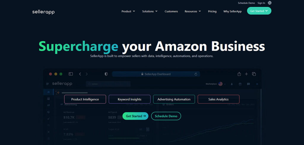 Sellerapp all in one Amazon software tool