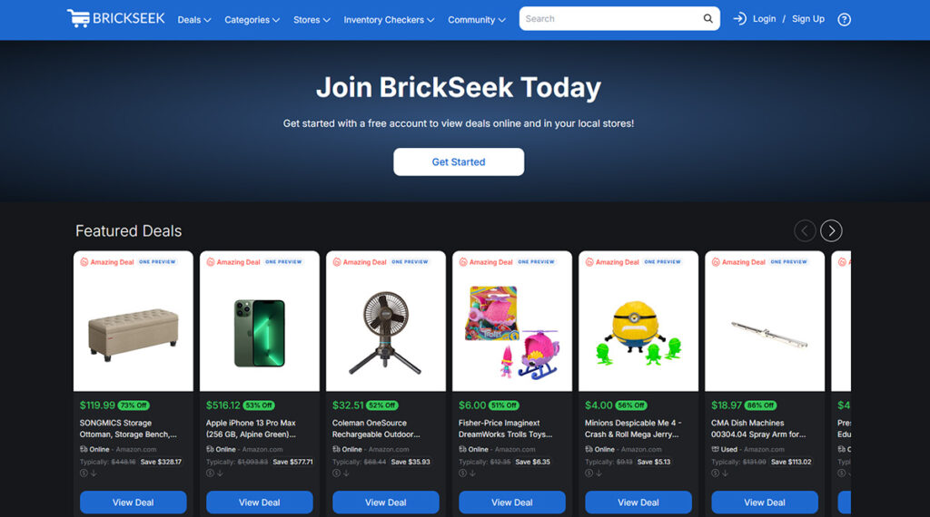 Amazon Online Arbitrage Site - Brickseek