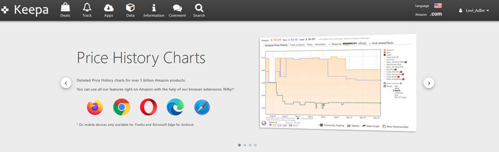 Keepa - Online Arbitrage Product Research Tool