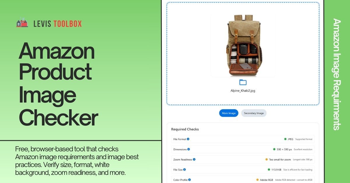 Free Amazon Product Image Checker Tool for 2026