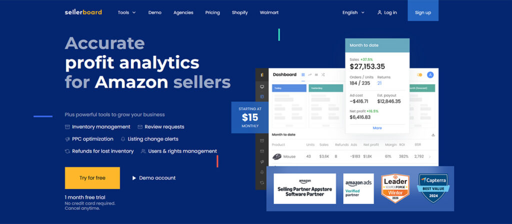Sellerboard Amazon Reimbursement Services